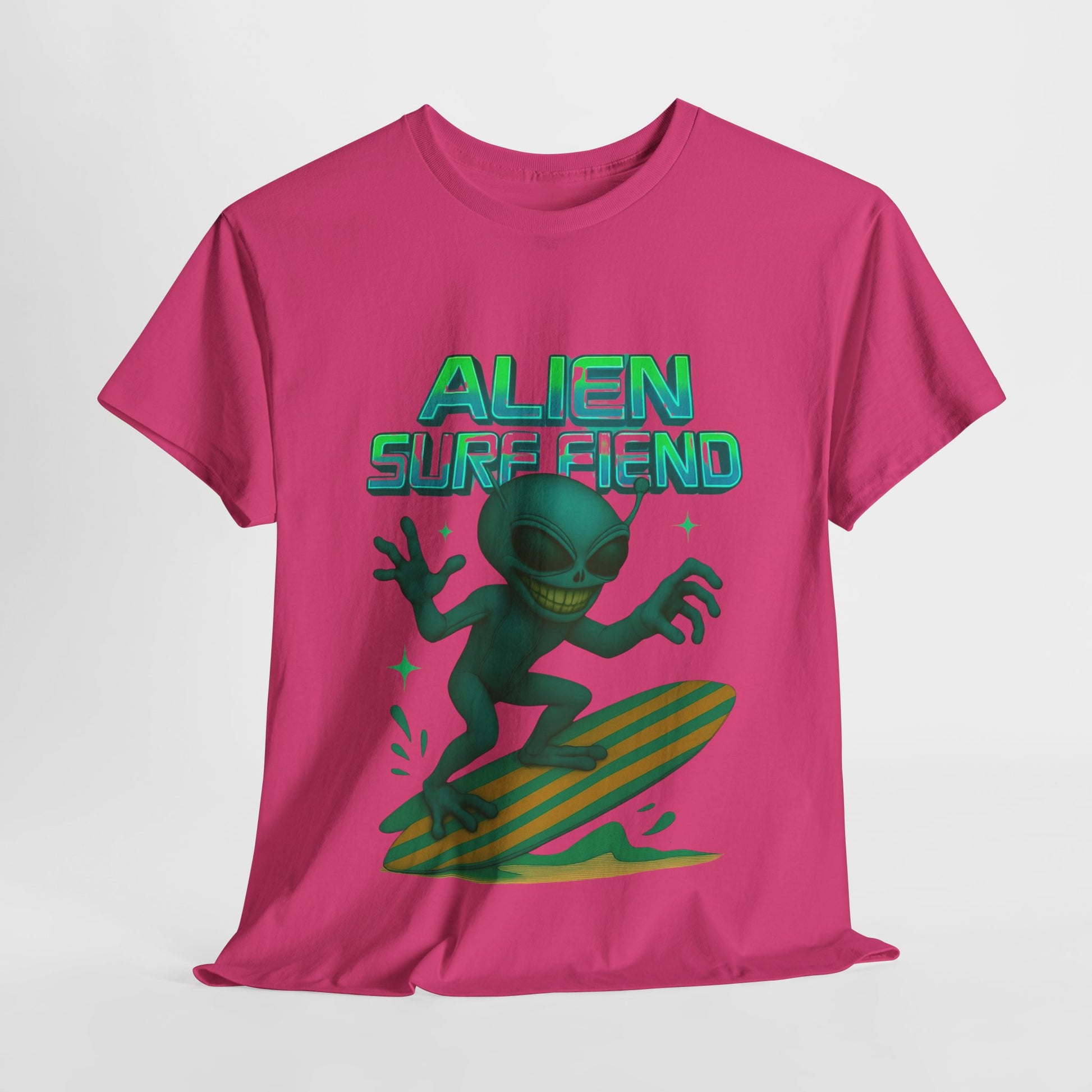 Alien Surf Fiend T-shirt - Retro Au Go Go