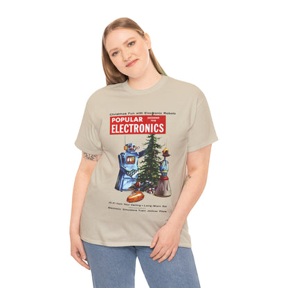 Robots Christmas T-shirt - Retro Au Go Go