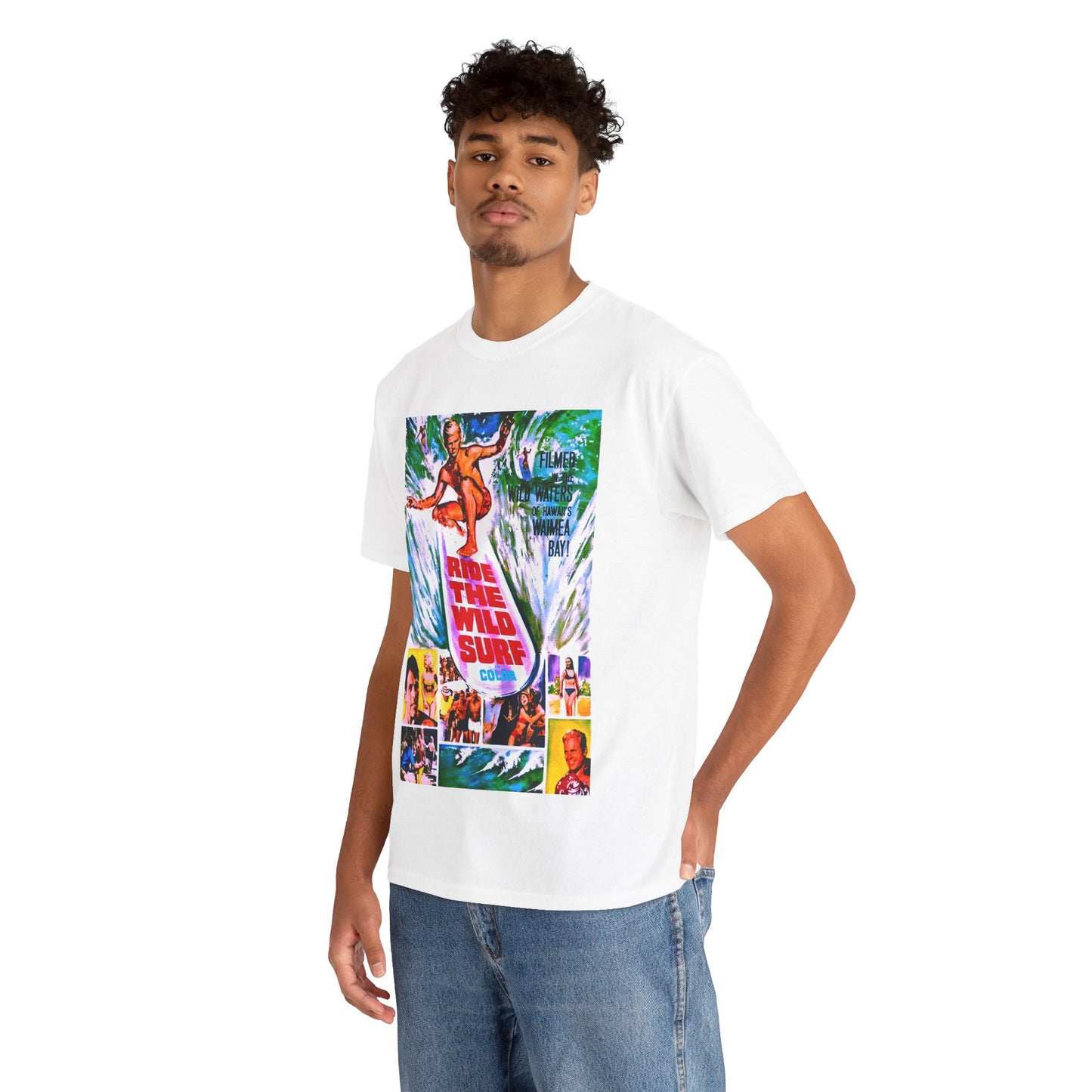 Ride The Wild Surf T-shirt - Retro Au Go Go