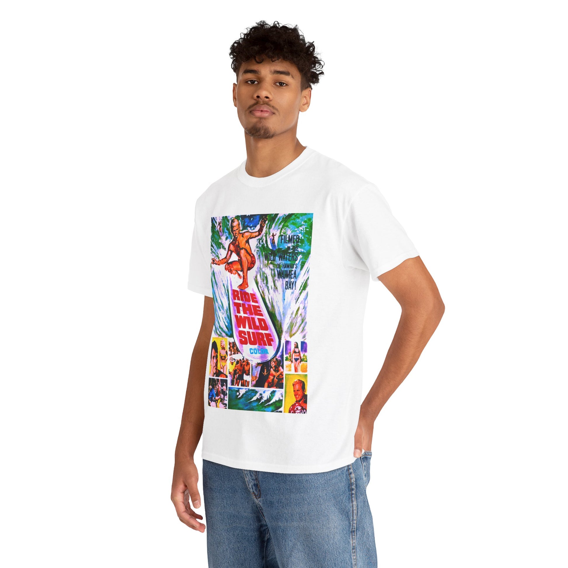 Ride The Wild Surf T-shirt - Retro Au Go Go