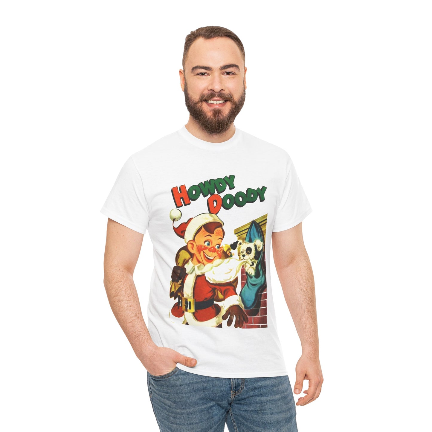 Howdy Doody Christmas T-shirt - Retro Au Go Go