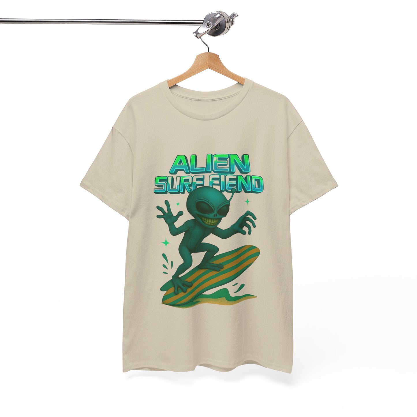 Alien Surf Fiend T-shirt - Retro Au Go Go