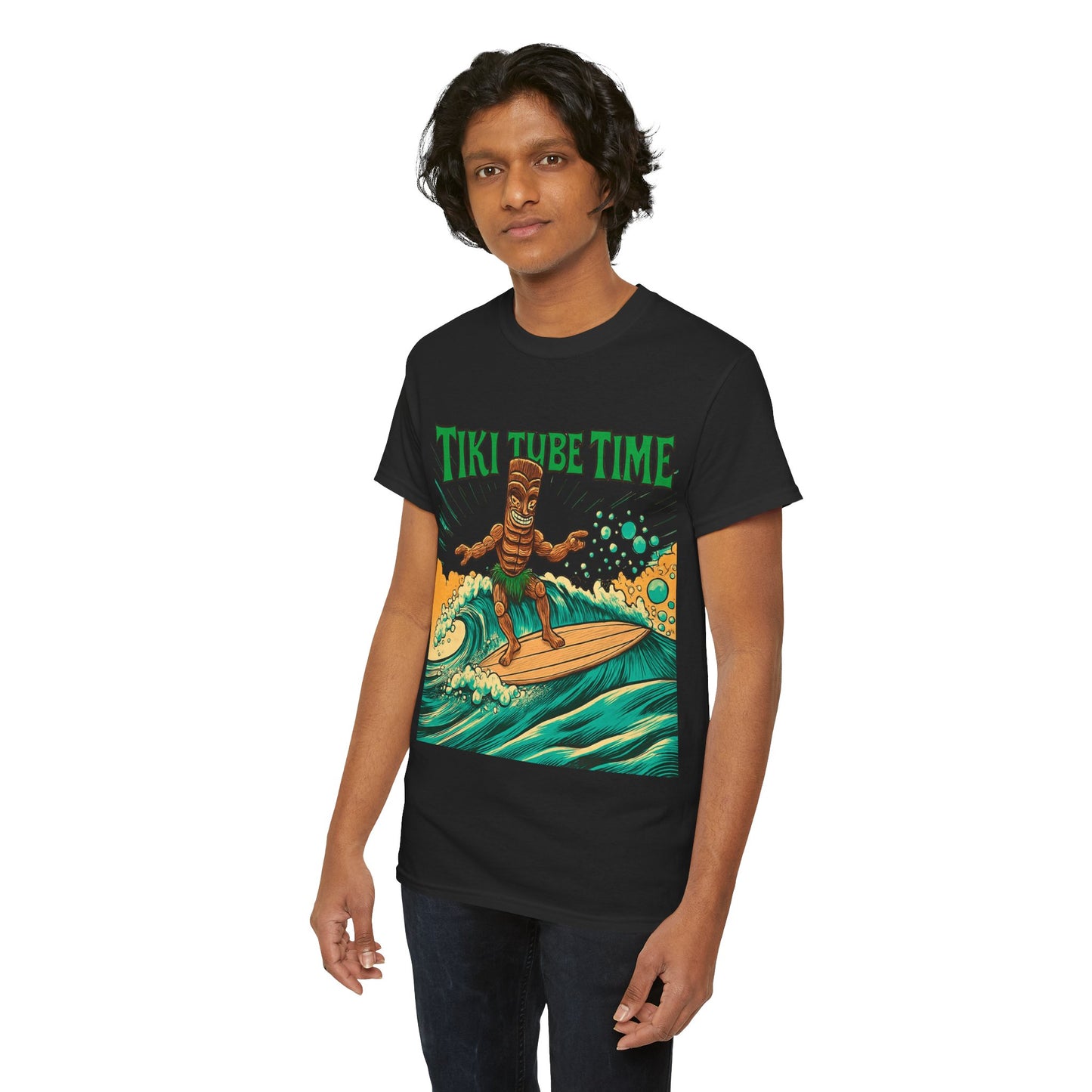 Tiki Tube Time T-shirt - Retro Au Go Go
