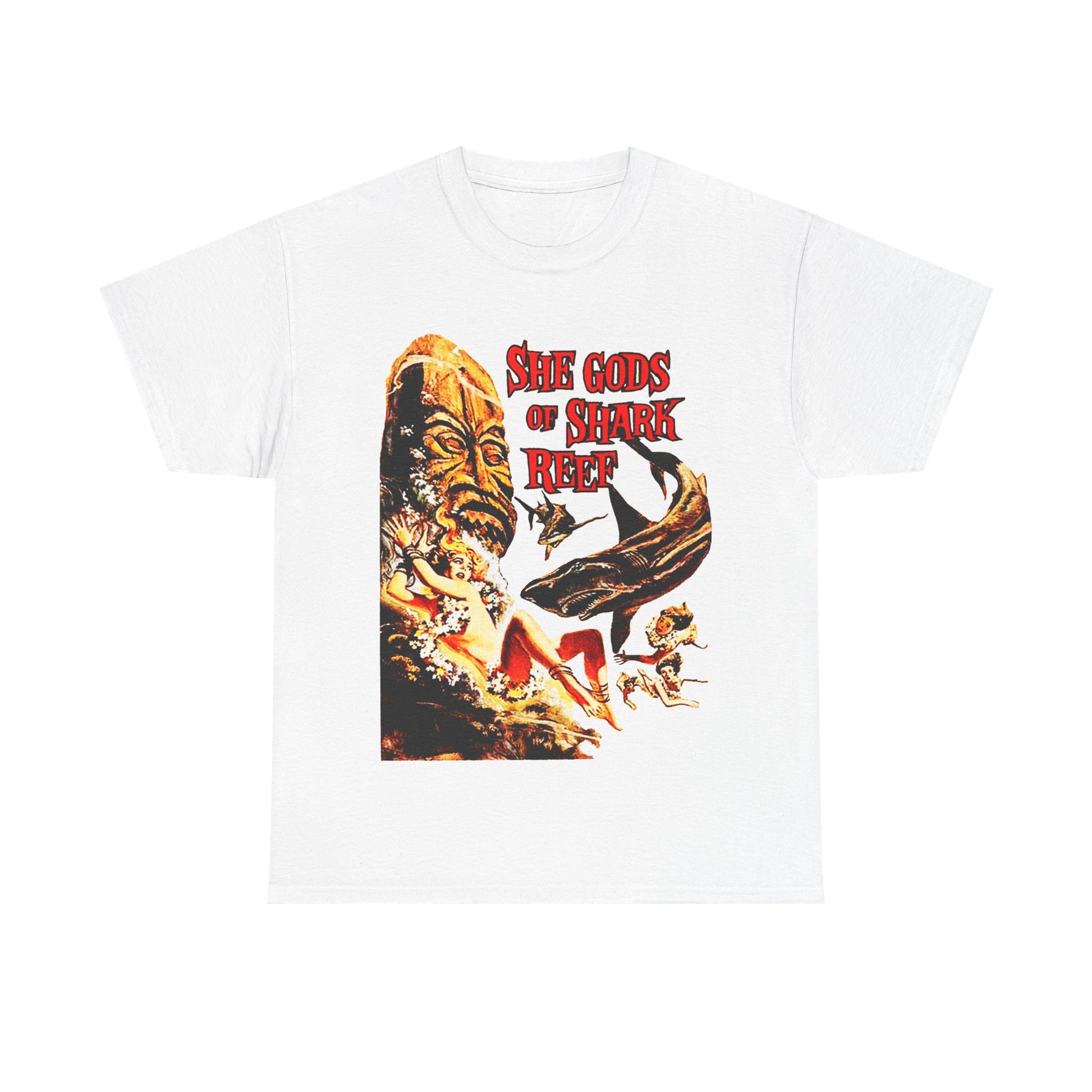 She Gods Of Shark Reef T-Shirt - Retro Au Go Go