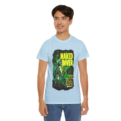 Naked Diver T-shirt - Retro Au Go Go