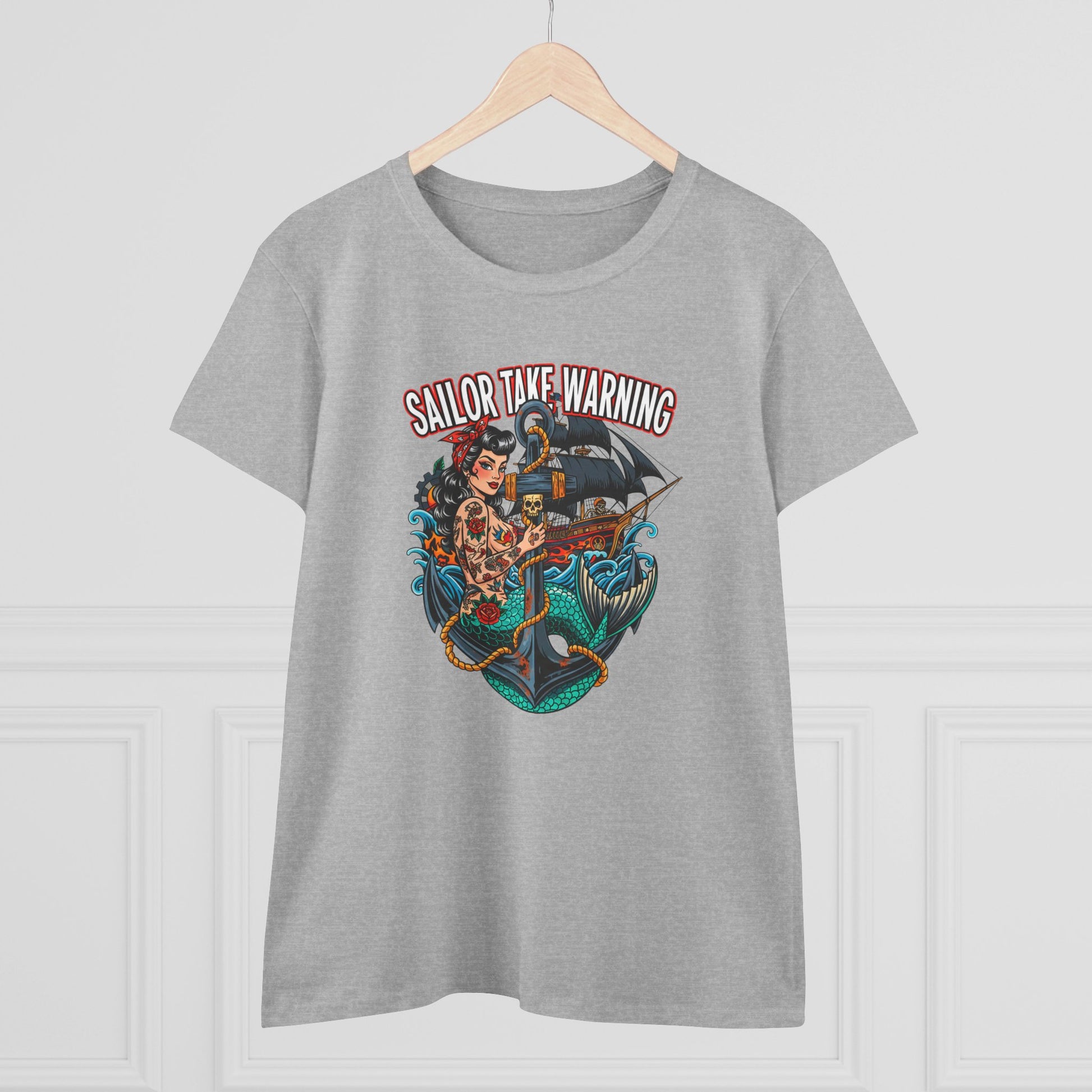 Sailor Take Warning Womens T-Shirt - Retro Au Go Go