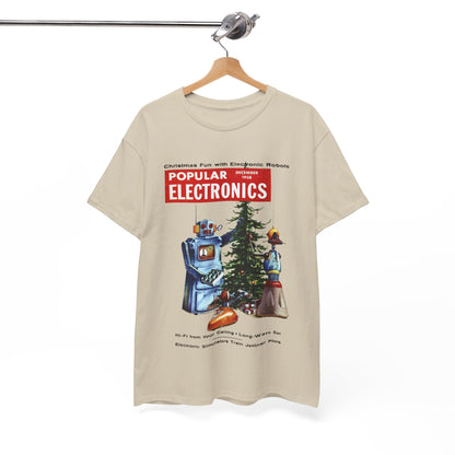 Robots Christmas T-shirt - Retro Au Go Go