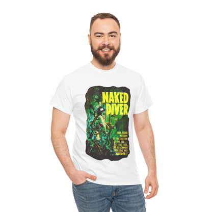 Naked Diver T-shirt - Retro Au Go Go