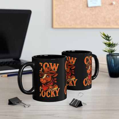 Cow Cocky Cowboy Mug - Retro Au Go Go