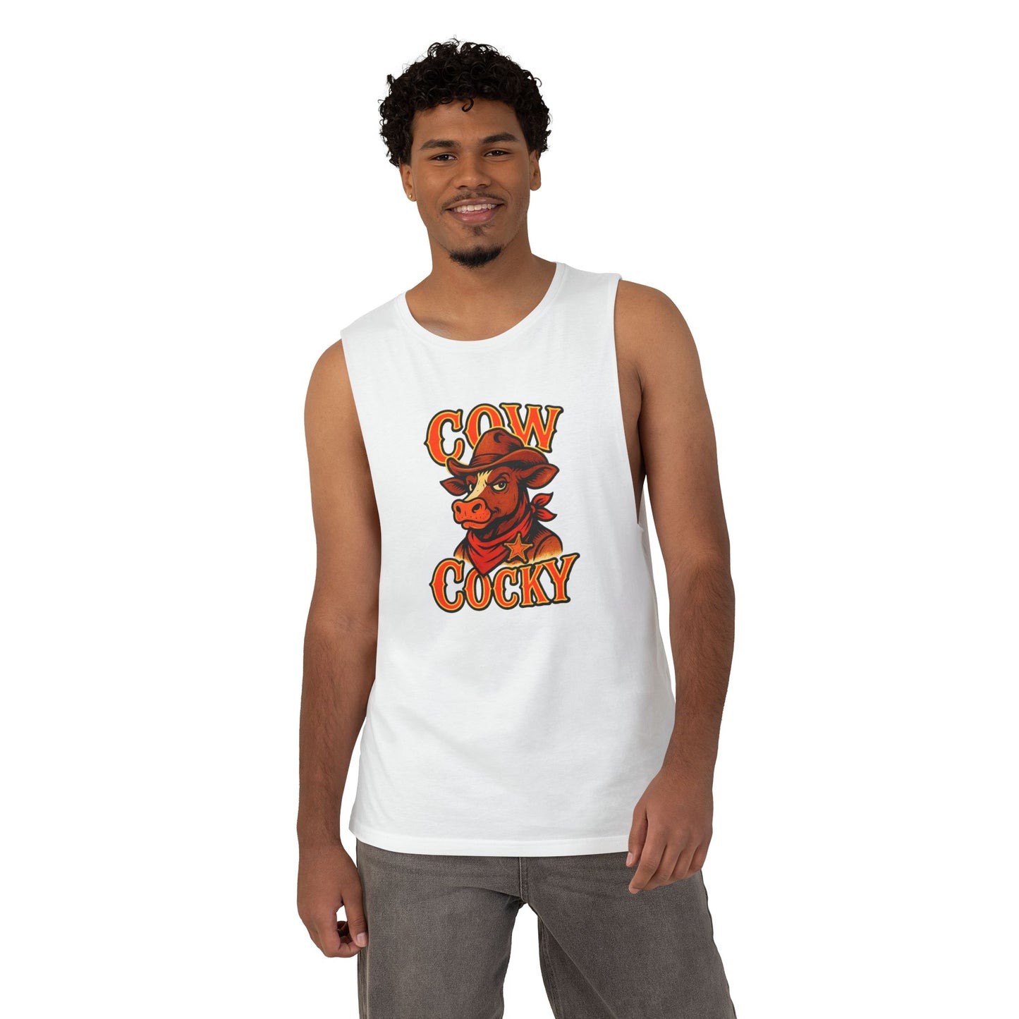 Cow Cocky Tank - Retro Au Go Go