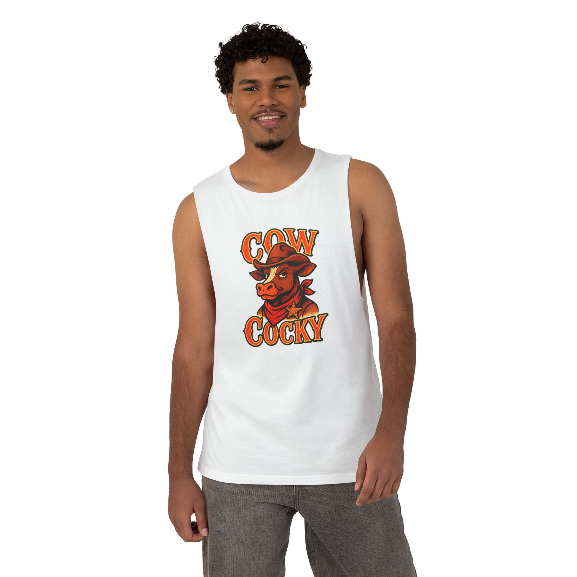 Cow Cocky Tank - Retro Au Go Go