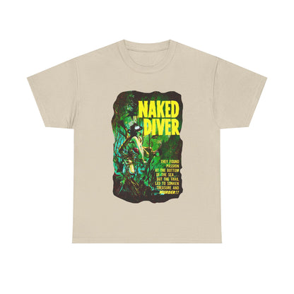 Naked Diver T-shirt - Retro Au Go Go