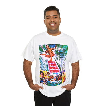 Ride The Wild Surf T-shirt - Retro Au Go Go