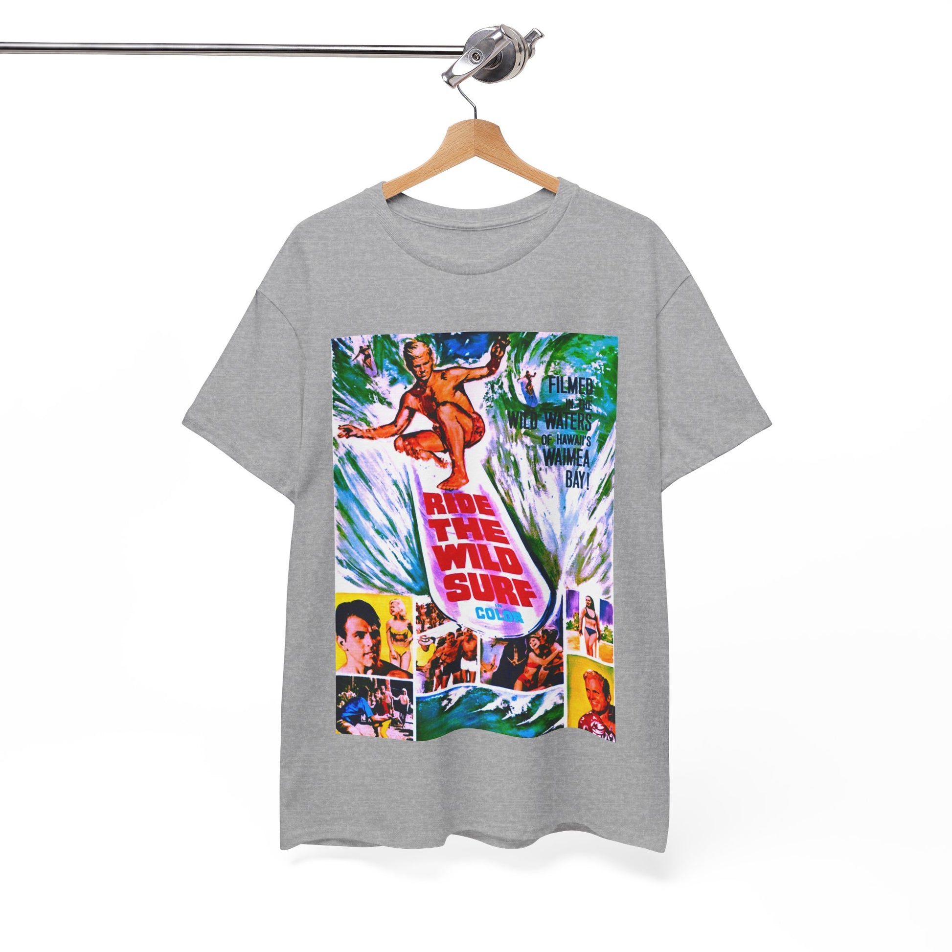 Ride The Wild Surf T-shirt - Retro Au Go Go