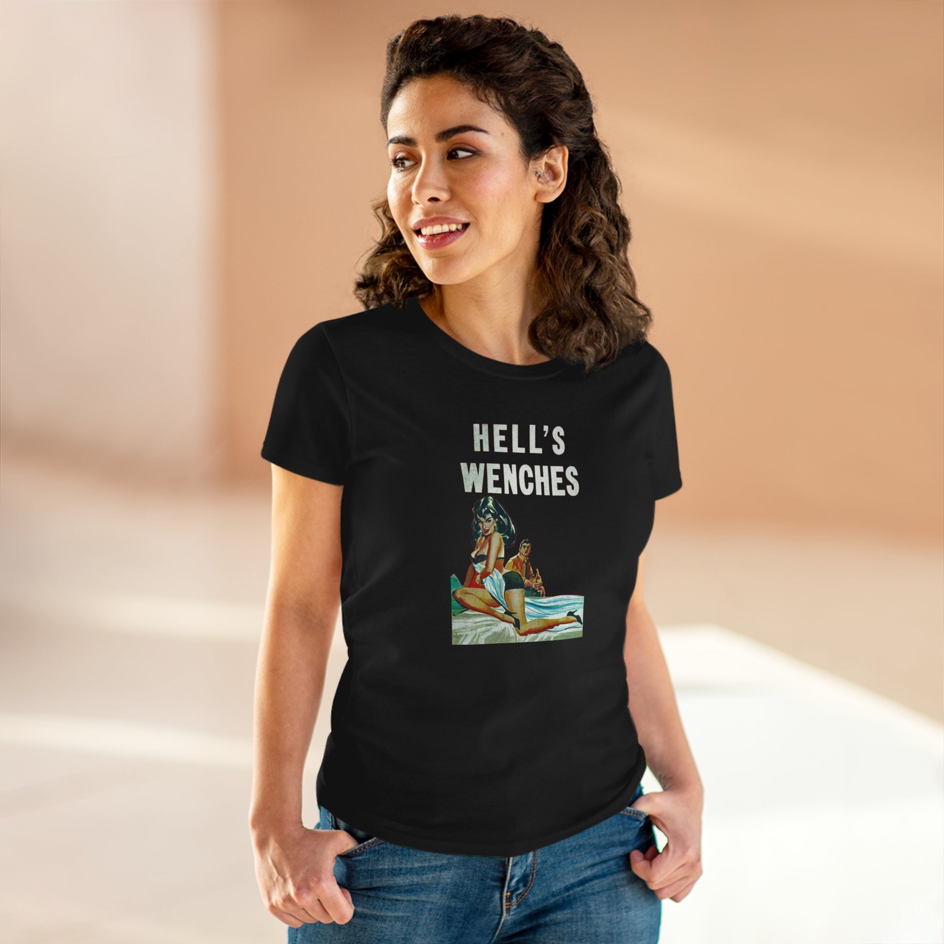 Hell's Wenches Womens T-shirt - Retro Au Go Go