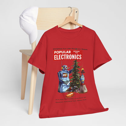 Robots Christmas T-shirt - Retro Au Go Go