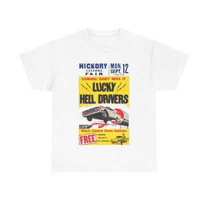 Lucky Hell Drivers T-shirt - Retro Au Go Go
