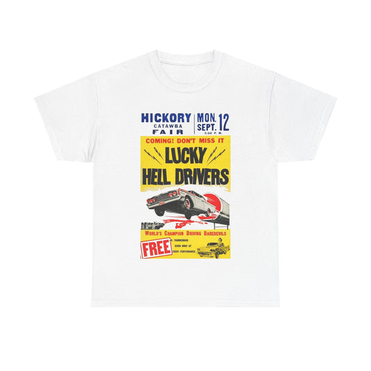 Lucky Hell Drivers T-shirt - Retro Au Go Go
