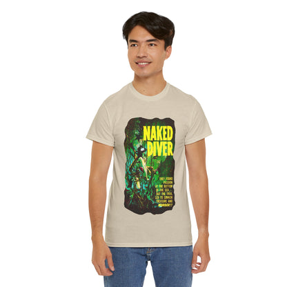 Naked Diver T-shirt - Retro Au Go Go