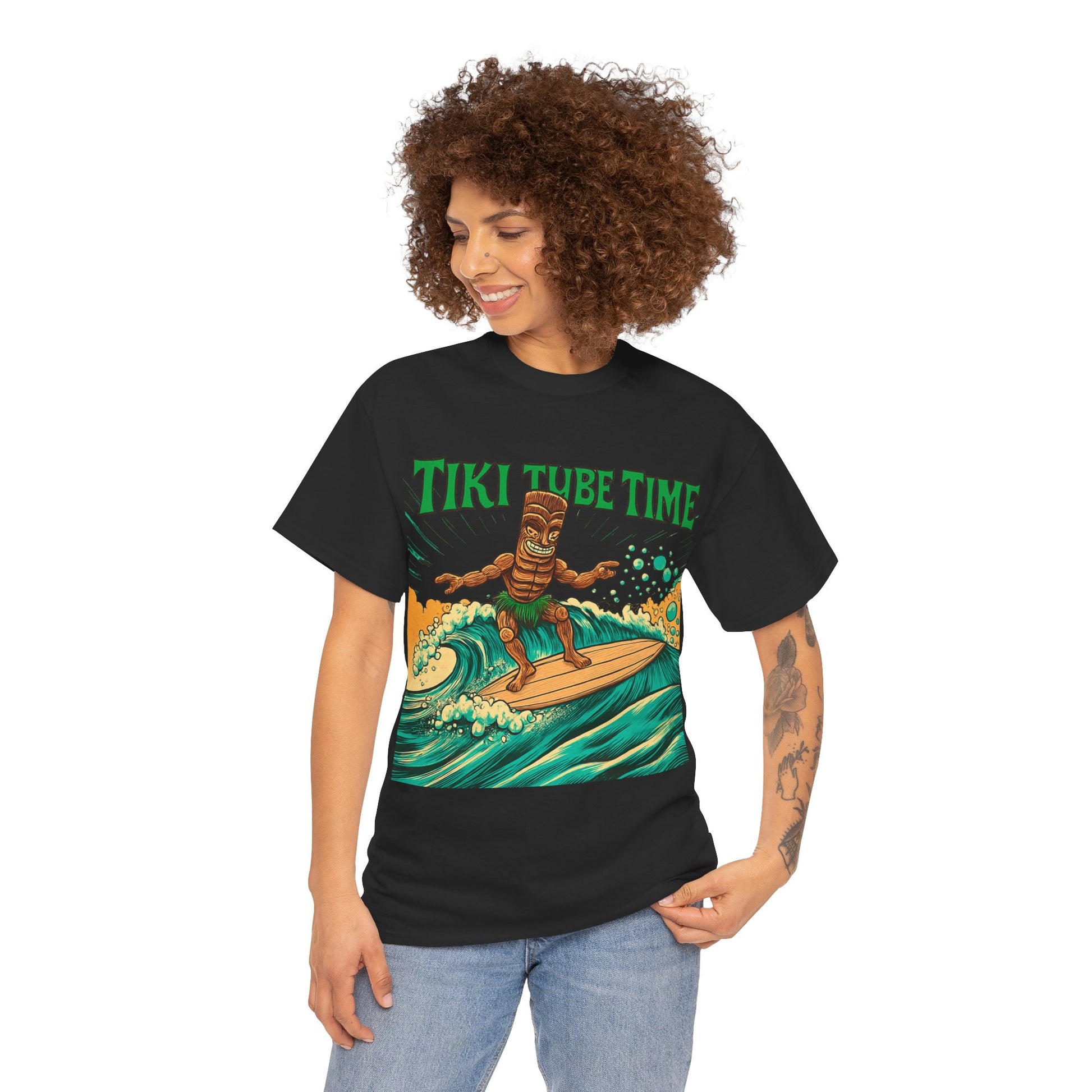 Tiki Tube Time T-shirt - Retro Au Go Go