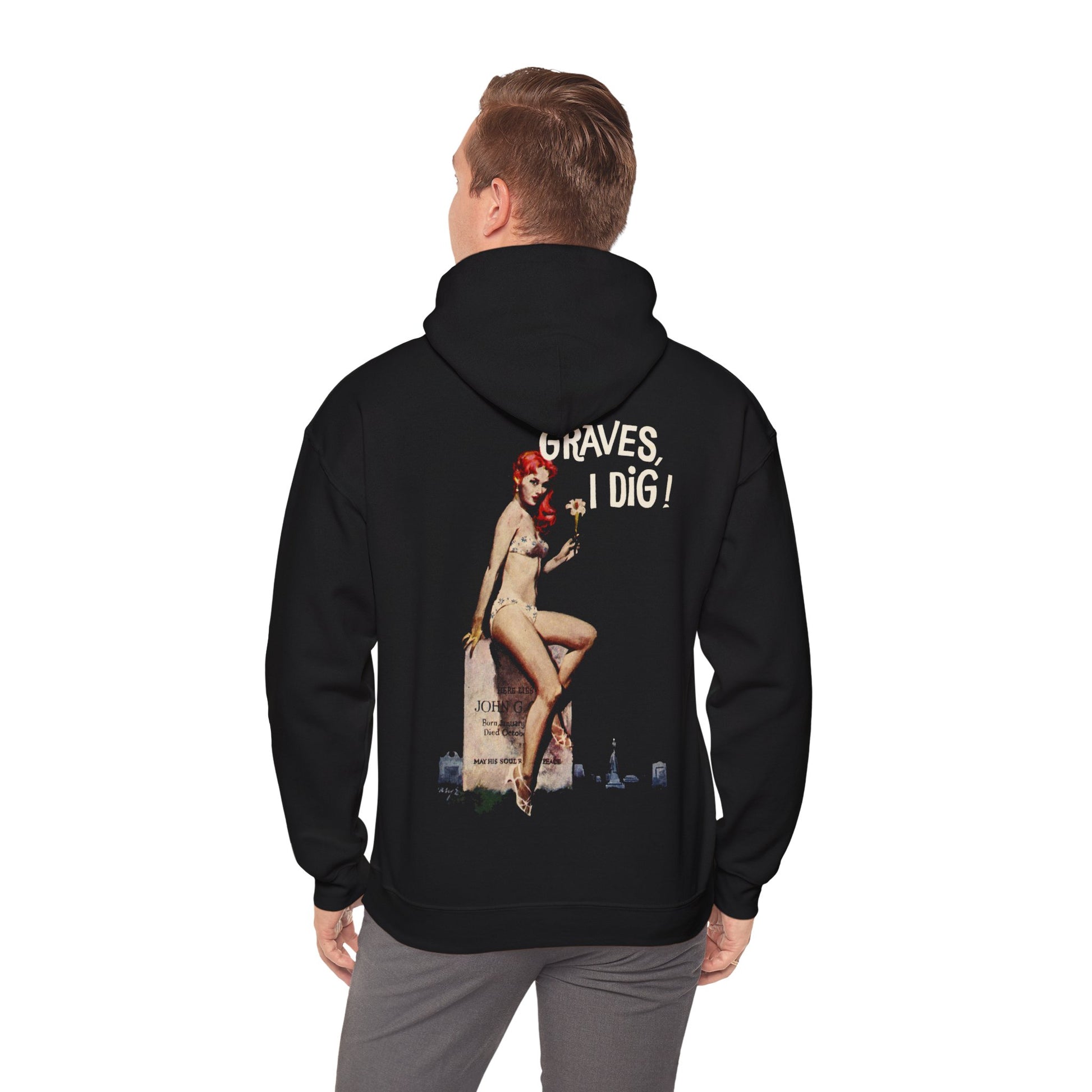 Graves I Dig Hooded Sweatshirt - Retro Au Go Go