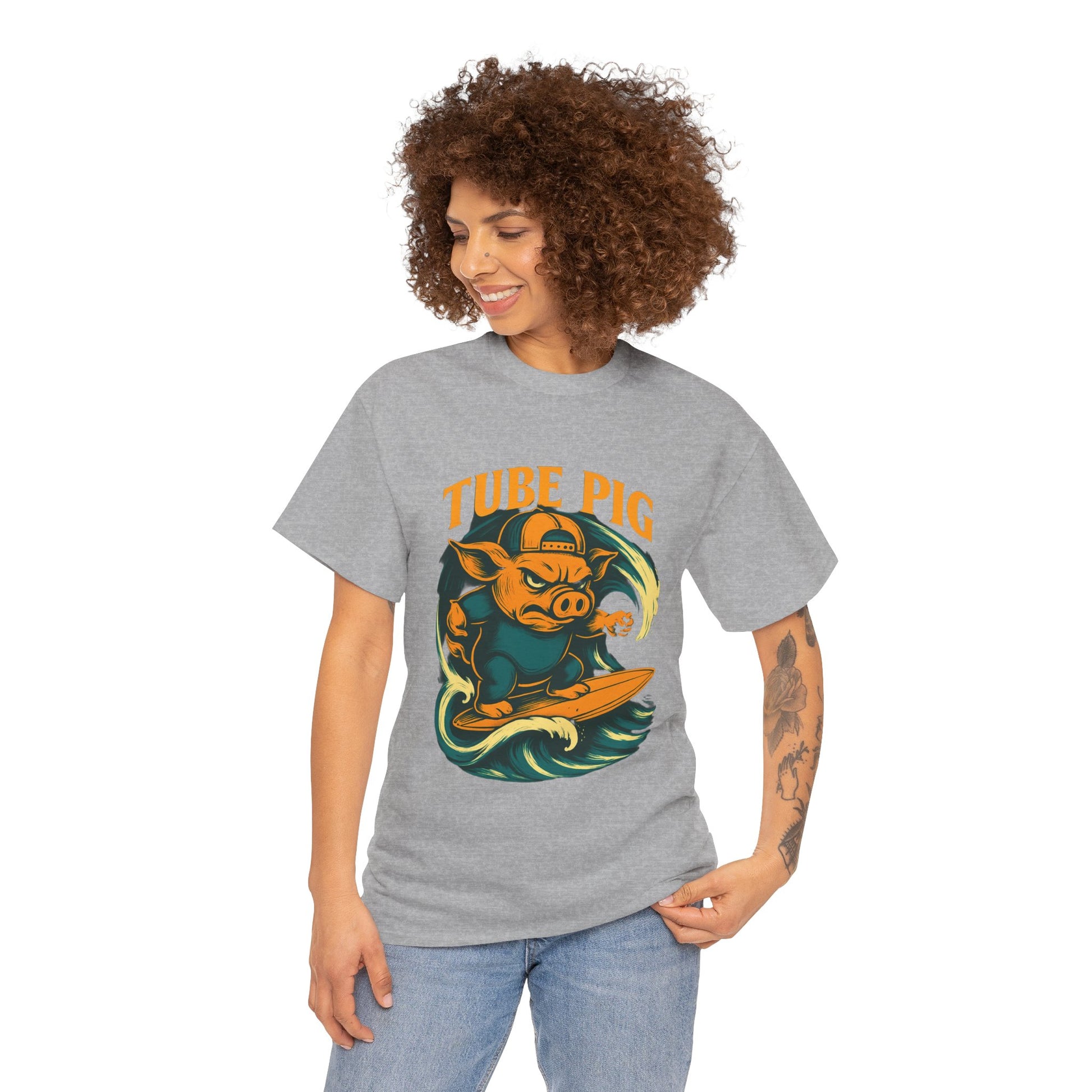 Tube Pig T-shirt - Retro Au Go Go