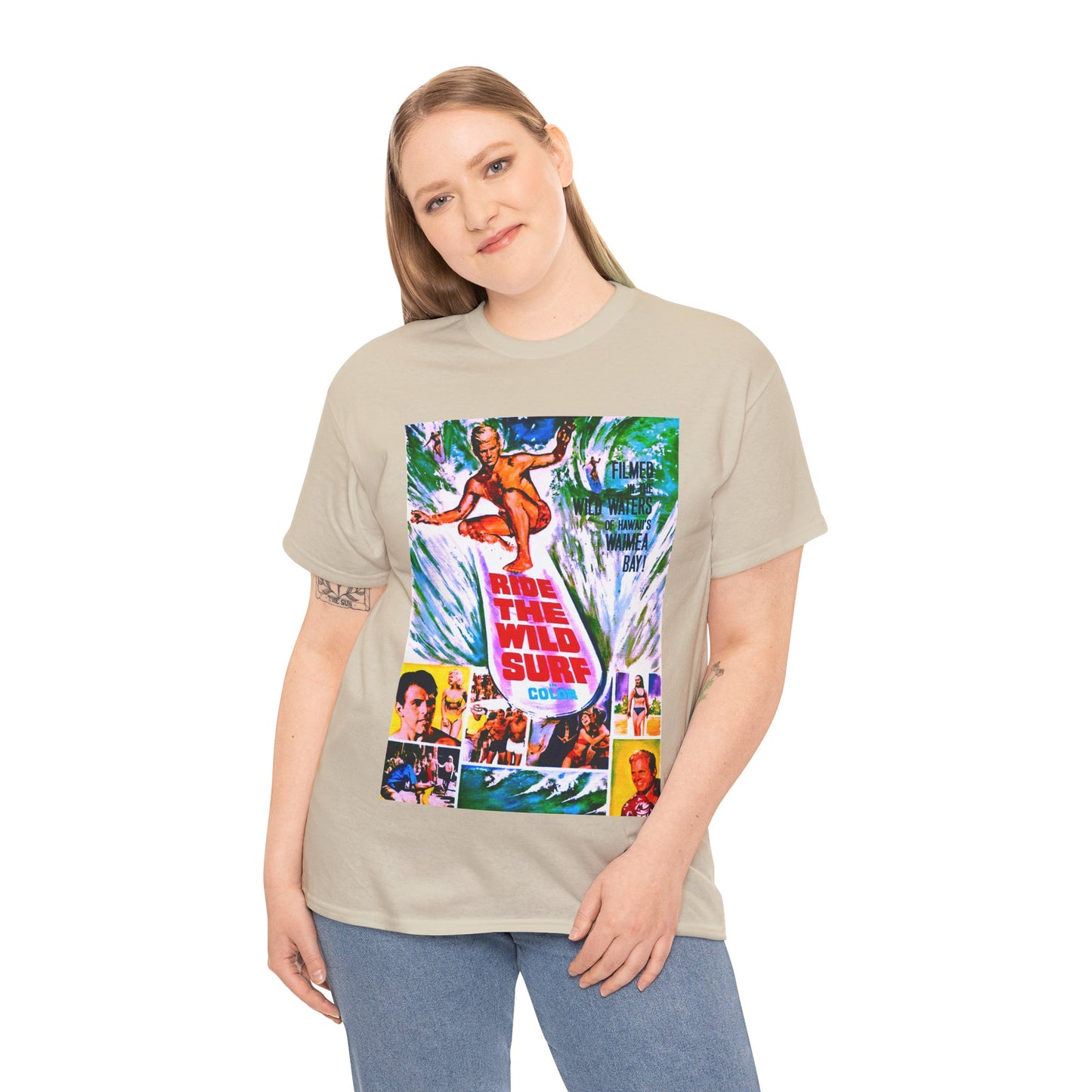 Ride The Wild Surf T-shirt - Retro Au Go Go