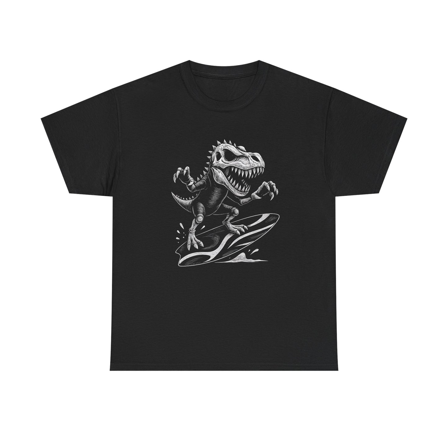 T - Rex Surfing T-shirt - Retro Au Go Go
