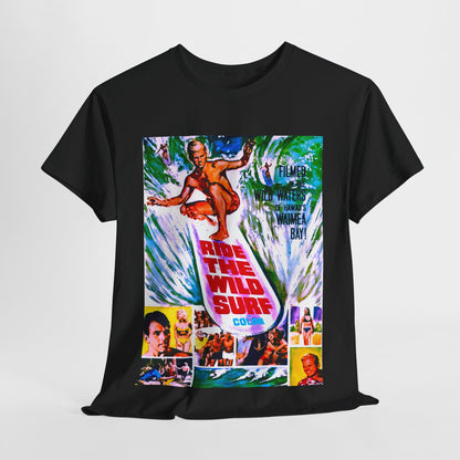 Ride The Wild Surf T-shirt - Retro Au Go Go