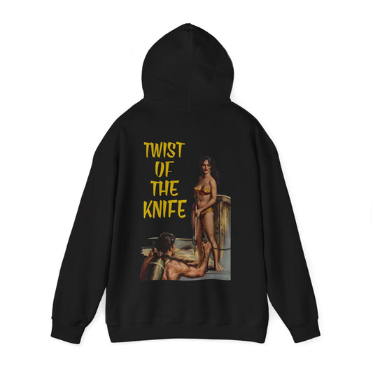 Twist Of The Knife Hooded Sweatshirt - Retro Au Go Go