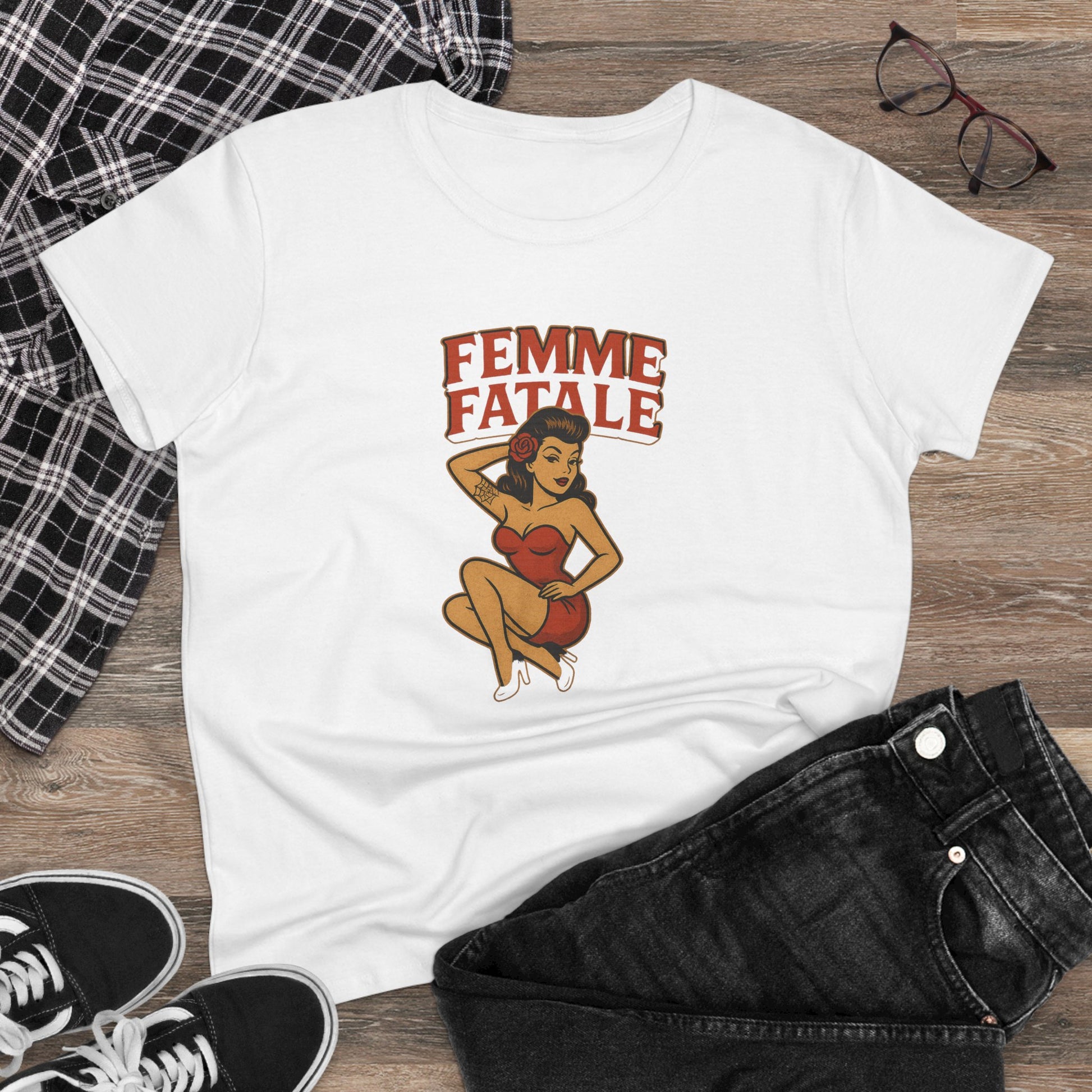 Femme Fatale Womens T-Shirt - Retro Au Go Go