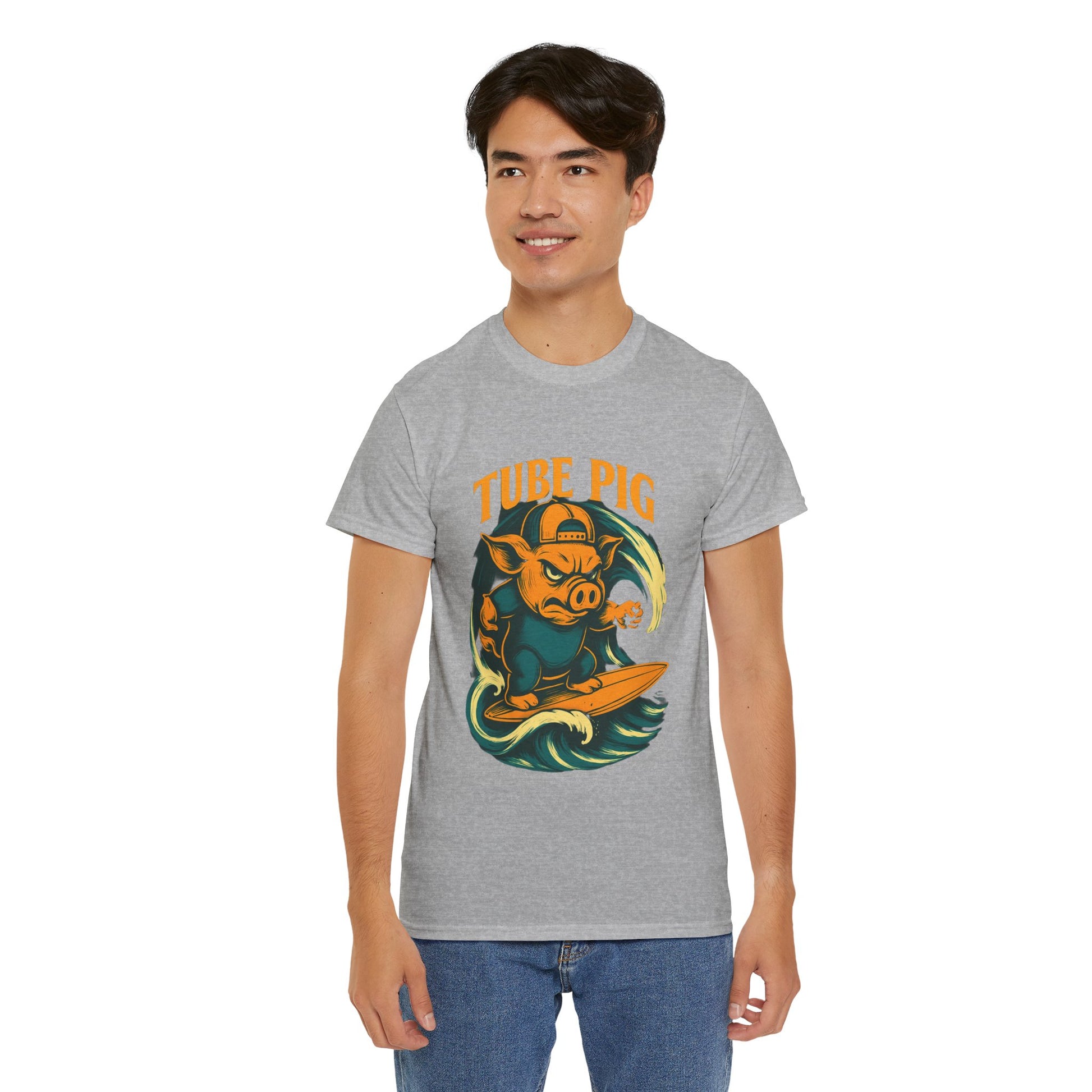 Tube Pig T-shirt - Retro Au Go Go