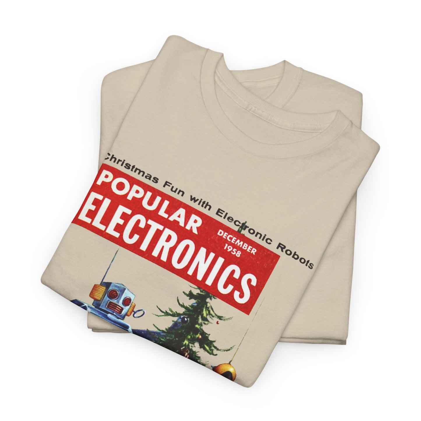 Robots Christmas T-shirt - Retro Au Go Go