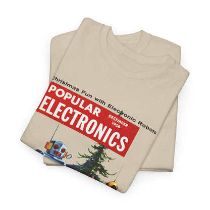 Robots Christmas T-shirt - Retro Au Go Go