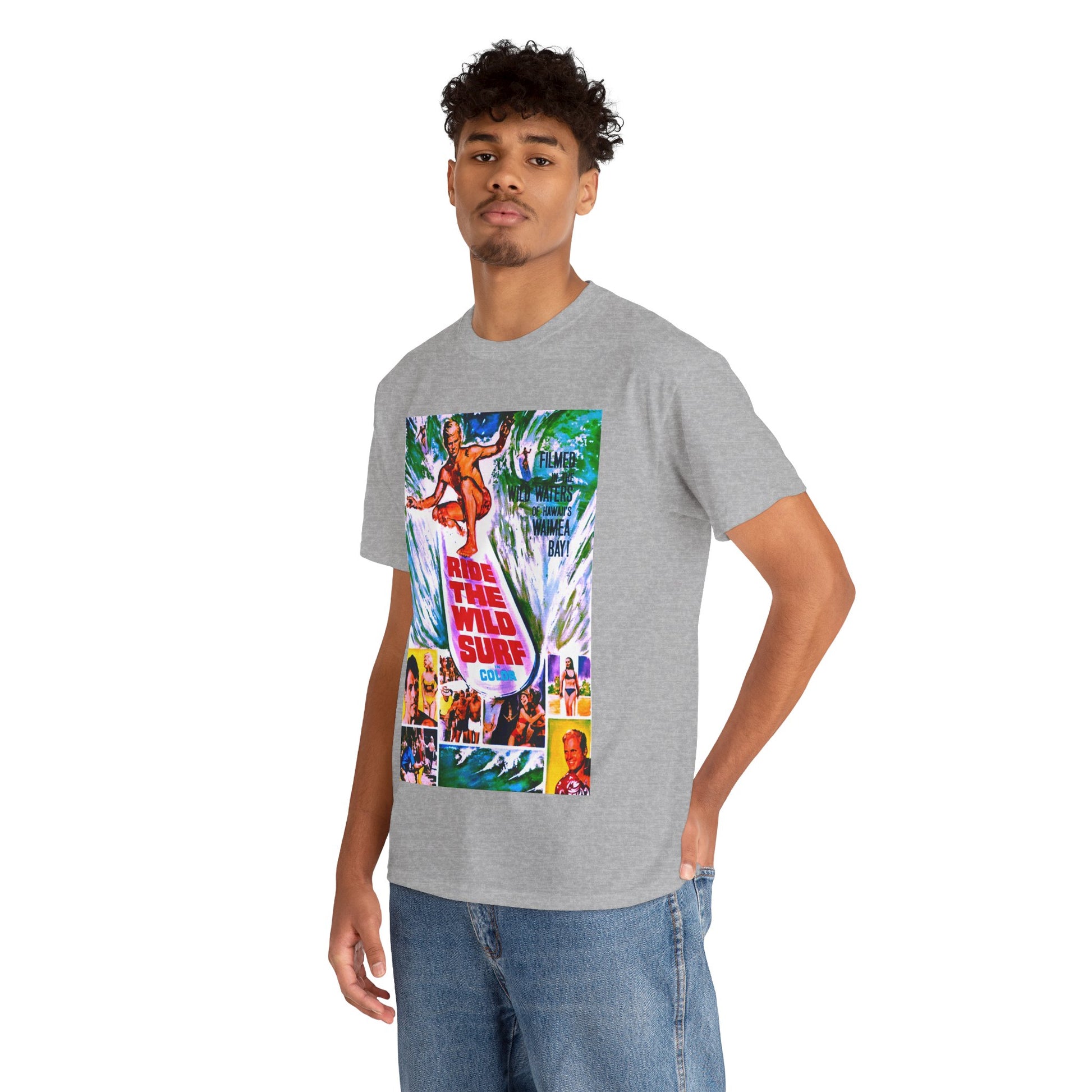 Ride The Wild Surf T-shirt - Retro Au Go Go