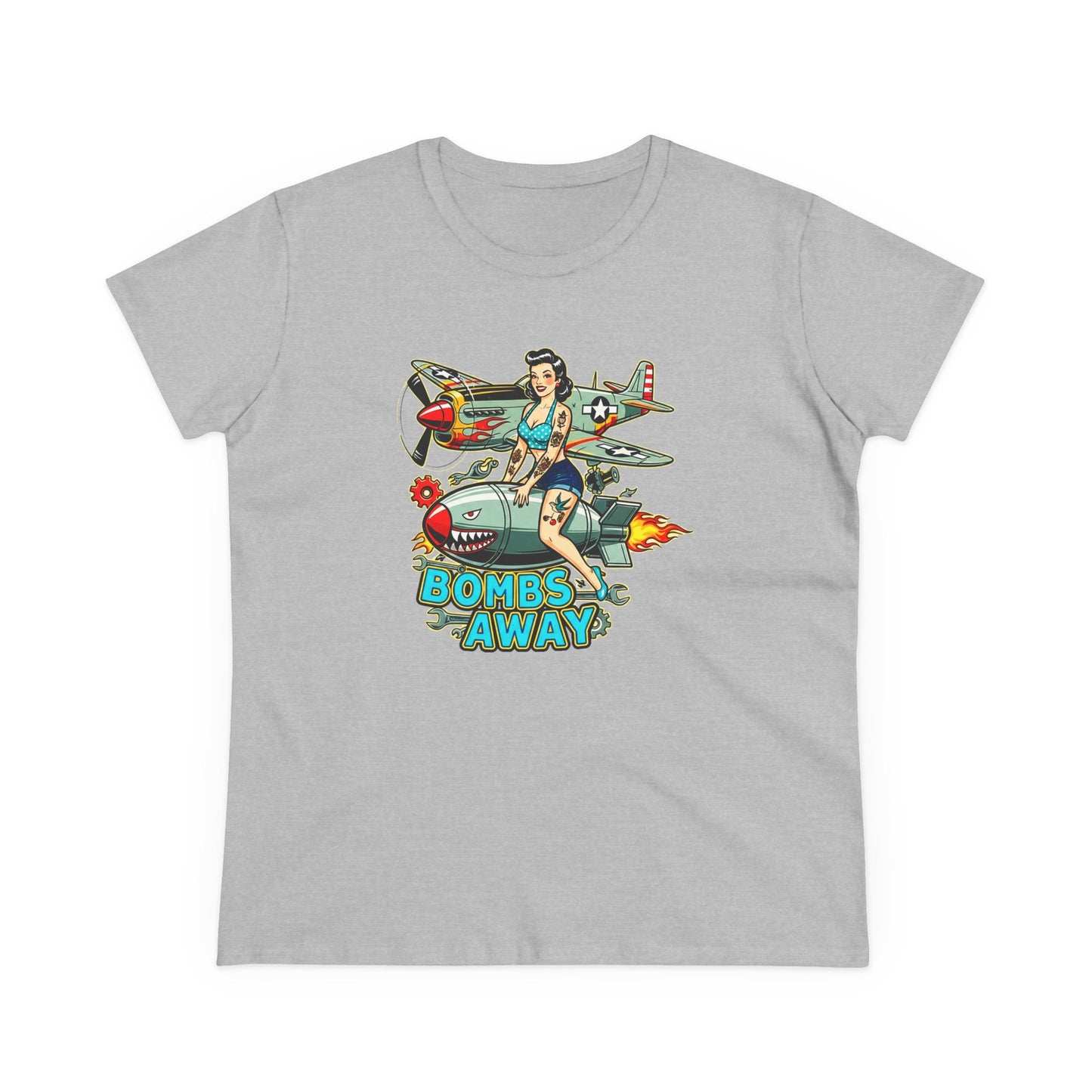 Bombs Away Womens T-Shirt - Retro Au Go Go