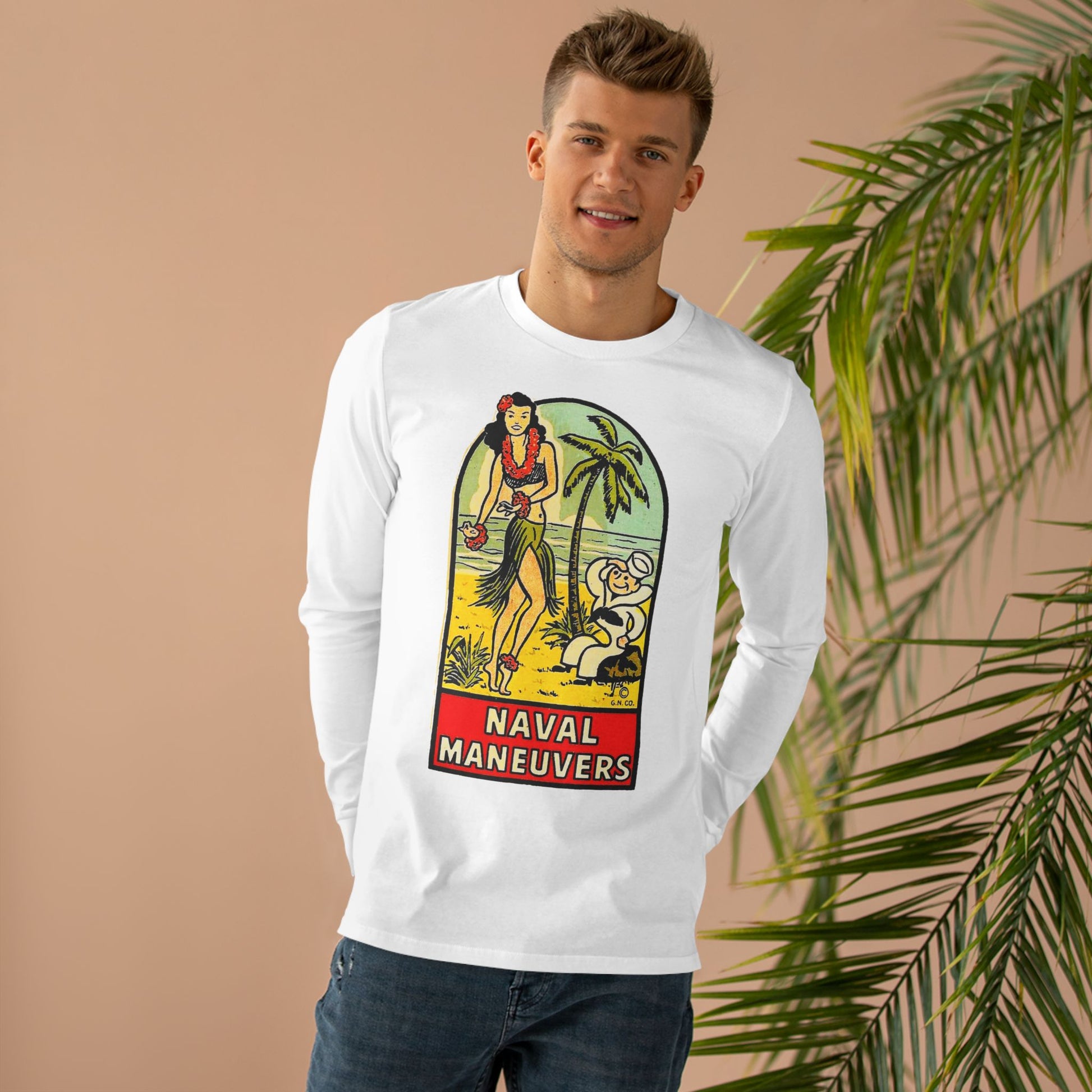Naval Maneuvers Long Sleeve T-Shirt - Retro Au Go Go