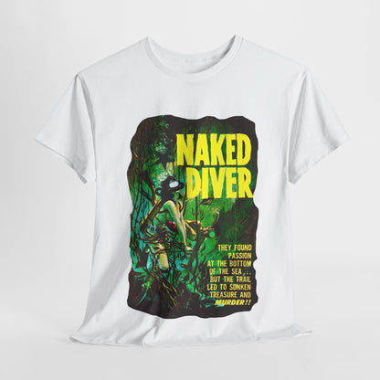 Naked Diver T-shirt - Retro Au Go Go