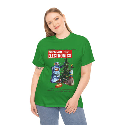 Robots Christmas T-shirt - Retro Au Go Go