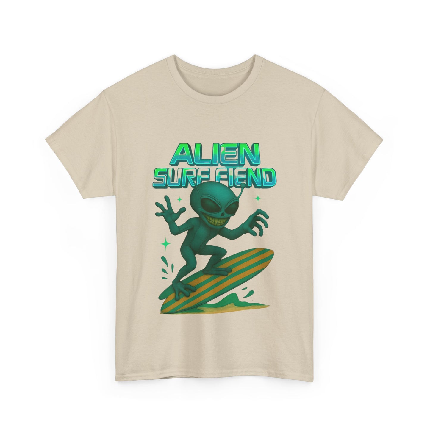 Alien Surf Fiend T-shirt - Retro Au Go Go
