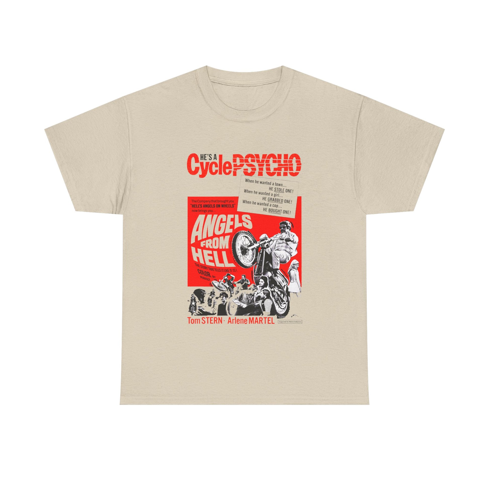 Cycle Psycho T-Shirt - Retro Au Go Go