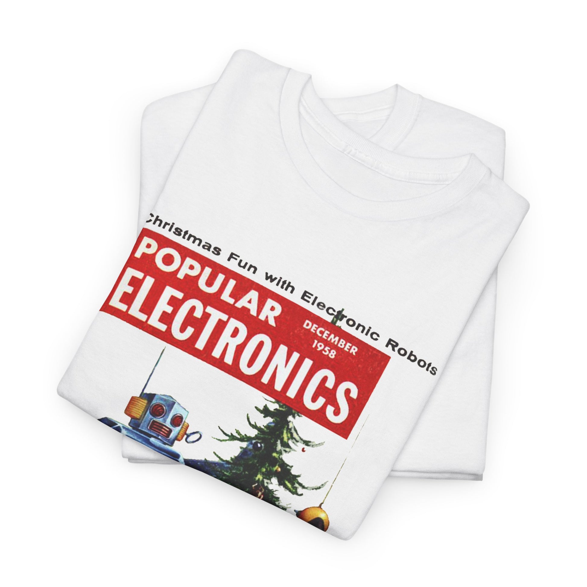 Robots Christmas T-shirt - Retro Au Go Go