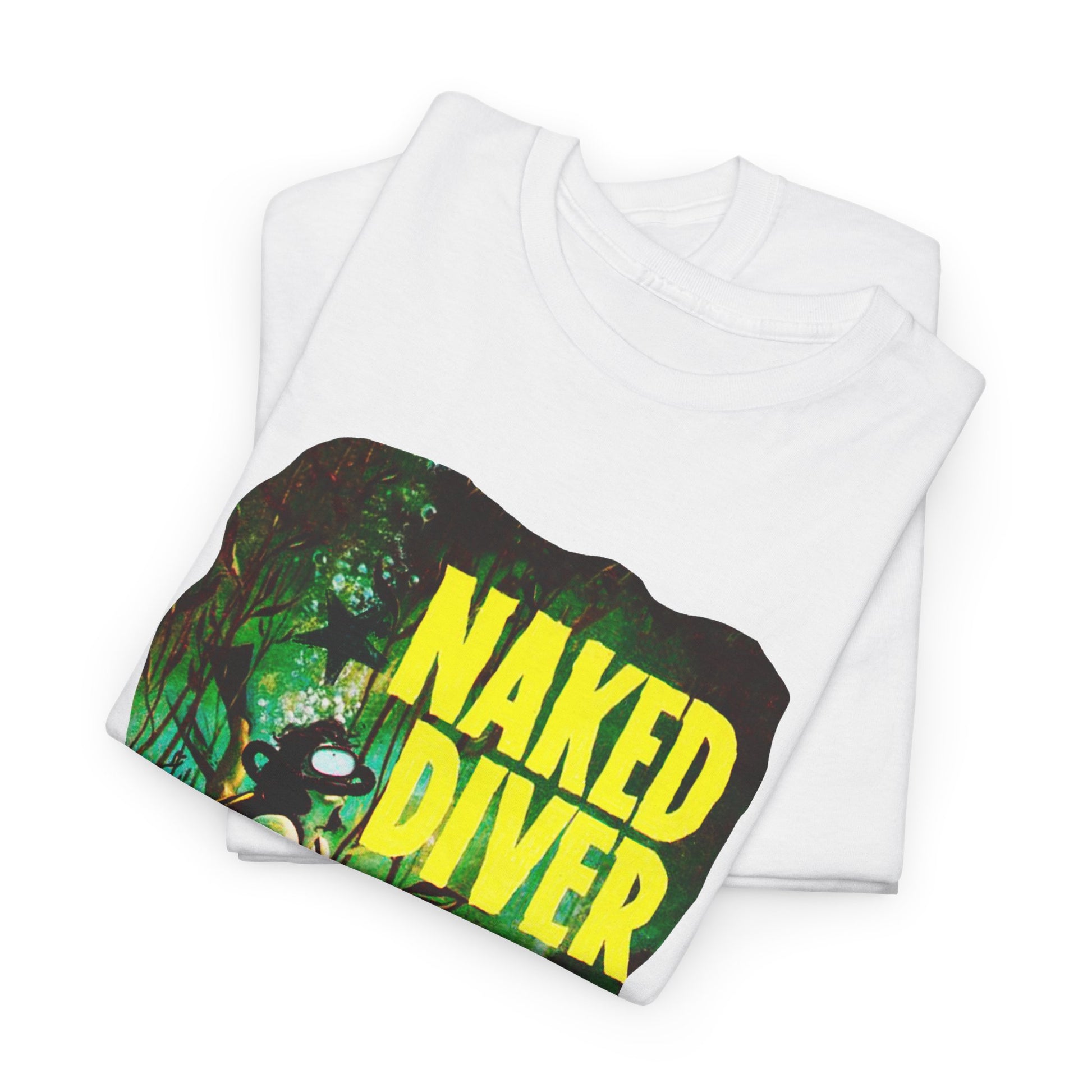 Naked Diver T-shirt - Retro Au Go Go