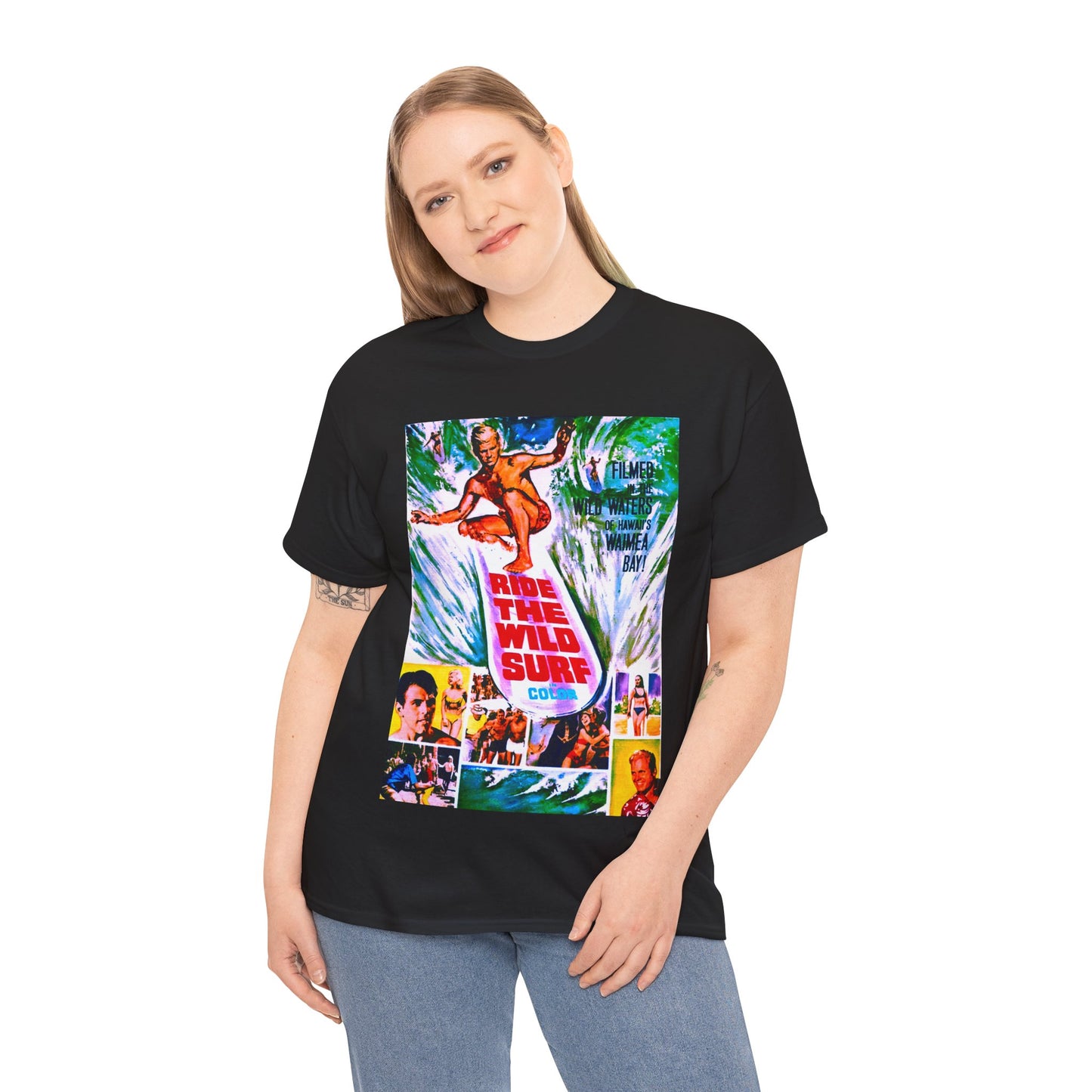 Ride The Wild Surf T-shirt - Retro Au Go Go