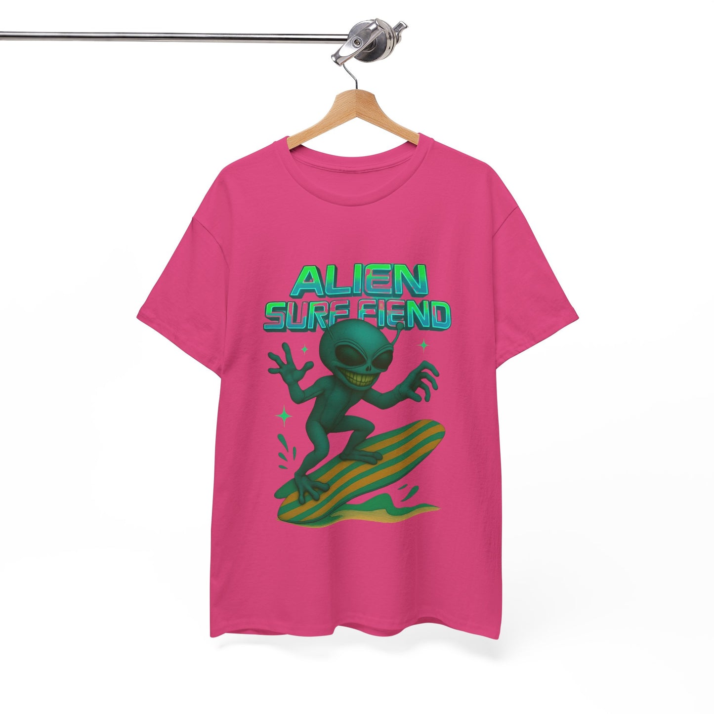 Alien Surf Fiend T-shirt - Retro Au Go Go