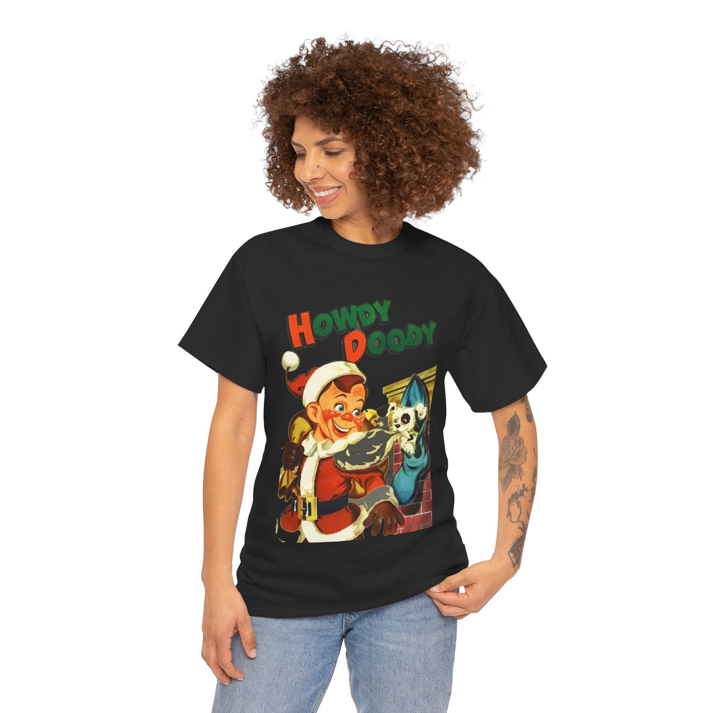 Howdy Doody Christmas T-shirt - Retro Au Go Go