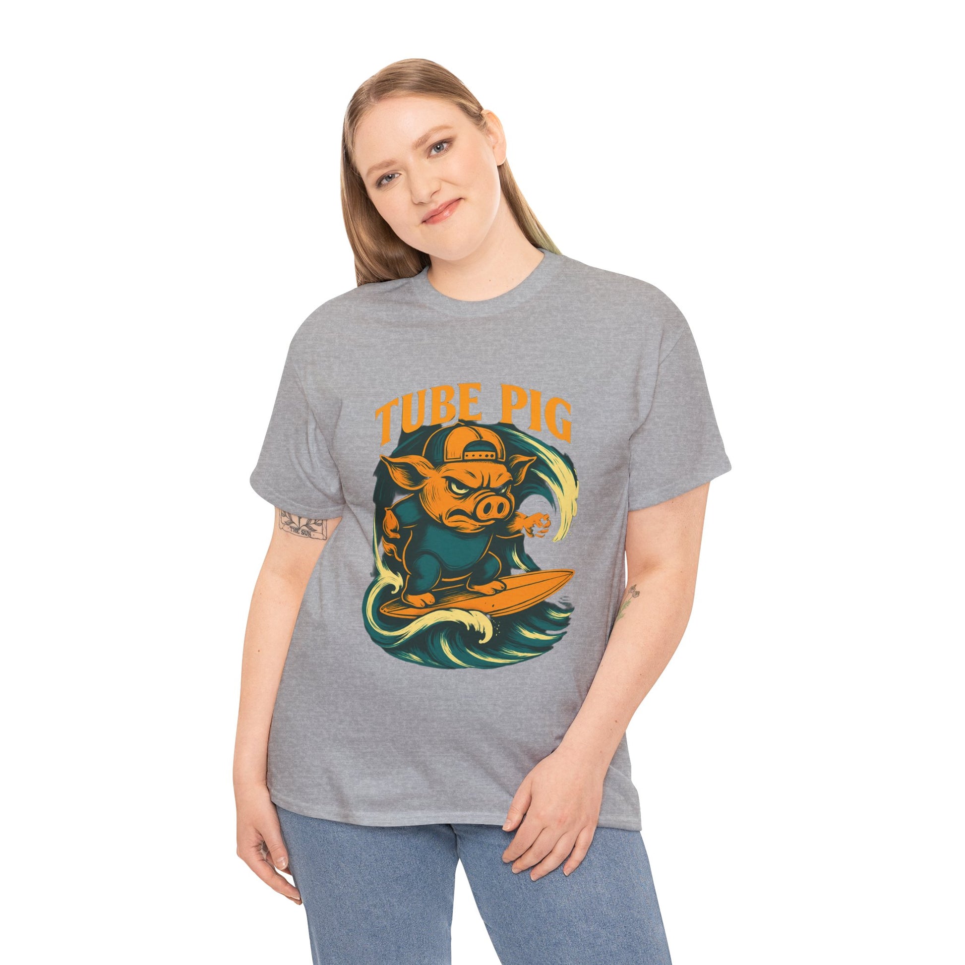 Tube Pig T-shirt - Retro Au Go Go