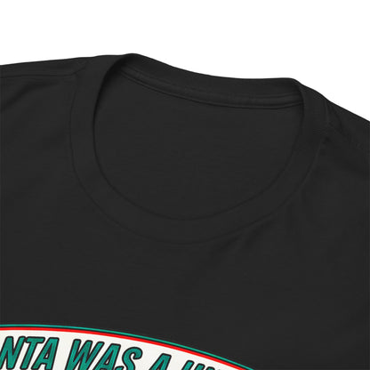 Santa Was A Hipster Christmas T-shirt - Retro Au Go Go