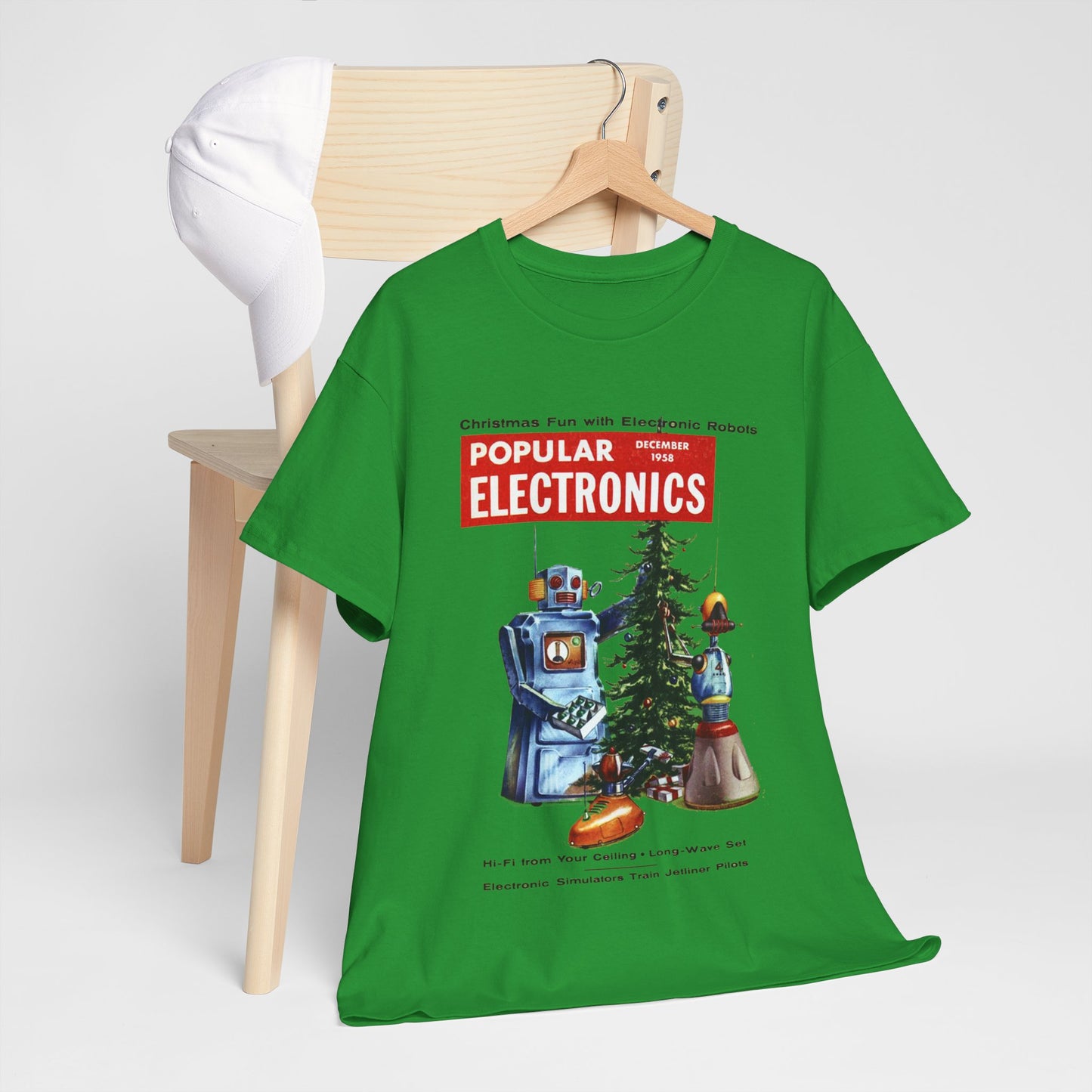 Robots Christmas T-shirt - Retro Au Go Go