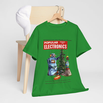 Robots Christmas T-shirt - Retro Au Go Go